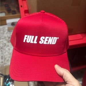 Full Send Red Trucker Hat